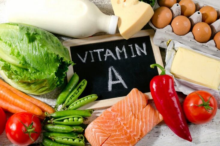 vitamin A v izdelkih za potenco