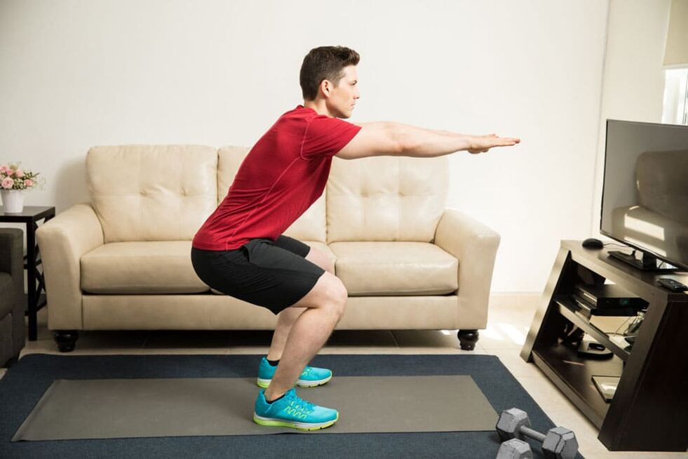 Squats pomagajo razviti mišice, ki so odgovorne za potenco